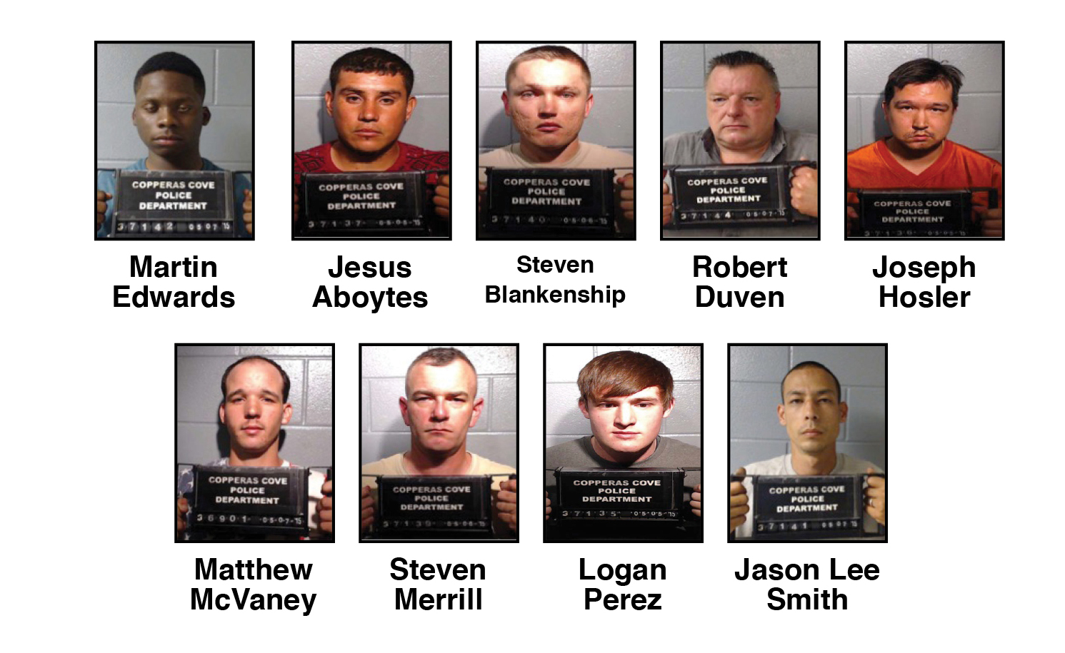 copperas cove police department mugshots