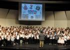 CPE Decades Music Concert: Clements/Parsons Elementary 4th and 5th grade students presented forty years of music in a two hour concert in Lea Ledger Auditorium. The students are under the direction of music teachers Ivan Calzada and Tino Sanchez.