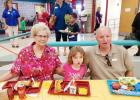 CCLP/PAMELA GRANT - Holly Trevathan attended lunch with her grandparents, Donald and Karen Kaylor, for Grandparents Day at Williams/Ledger Elementary.