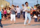 CCLP/LYNETTE SOWELL - Residents dance in the street during during Saturday night’s National Night Out Kickoff Party held in downtown Copperas Cove. The two-hour event had games, activities, door prizes, and food. The event is held annually prior to National Night Out.
