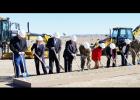 CCLP/CHUCK TAYLOR - Dignitaries turn the first shovels of dirt at a groundbreaking ceremony on Fort Hood Thursday afternoon.