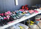 CCLP/LYNETTE SOWELL - Rows of shoes are lined up inside the Mission Casa building on Casa Drive in preparation for the church’s inaugural Shoozapalooza, to be held on August 6 from 11 a.m. until 3 p.m.