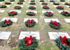 CCLP/PAMELA GRANT - Thousands showed up to lay wreaths honoring veterans at the Central Texas State Veterans Cemetery on Saturday.