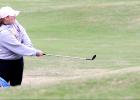 CCLP/TJ MAXWELL - Cove sophomore Carly Nelson chips onto the green during the Marvin Dameron Invitational in Waco. Nelson finished with a combined score of 198.