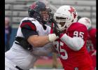 CCLP/TJ MAXWELL - Copperas Cove alum Tyrell Thompson battles with Northwest Mississippi’s Chase Johnson as Thompson’s Trinity Valley Community College Cardinals defeated the Rangers 34-24 in the 16th Annual C.H.A.M.P.S. Heart of Texas Bowl held Saturday at Bulldawg Stadium.