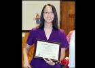 CCLP/File Photo - Catherine Sharbeno was recognized by the Veterans of Foreign Wars District __ as Junior High School Teacher of the Year in January.