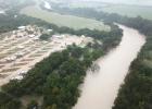 The Lampasas River rose above flood level during heavy rains earlier this week.