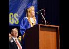 FILE PHOTO - Kayla Wilson, CCHS class of 2016 salutatorian, addresses her classmates and their families at the graduation ceremony on June 3. Wilson was recently among 20 nationwide awarded a GE-Reagan Foundation scholarship from 13,000 applicants.