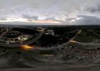 A drone photo shows the landscape of totality at Ogletree Gap in Copperas Cove (Photo by Camera Artistry)