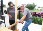 CCLP/DAVID J. HARDIN <br> Danny Smith of Ace Hardware builds a lemonade stand during the Build-A-Stand workshop on Saturday at Copperas Cove Chick-fil-A. The event showed kids how to build their own lemonade stand and prepared them for Lemonade Day 2017 on May 6.