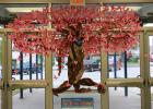 CCISD - Mae Stevens Early Learning Academy PTO volunteers created a tree from brown paper and then covered it in more than 100 pink bows. The Tree of Hope was erected to draw awareness to breast cancer. More than half of CCISD schools decorated in pink for October.