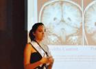 Teen Miss Rabbit Fest Kelseigh Fife discusses the differences in brain scan results between autistic individuals and “typical” brain scans.