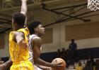 Copperas Cove senior Rashard Odomes drives the the basket for two of his game-high 31 points in the Bulldawgs’ 81-66 win over the No. 17 La Vega Pirates. Odomes notched a triple-double in the win with 15 rebounds and 11 assists to go with his 31 points. The Dawgs open District 12-6A play on Friday at Ellison.