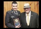 Humberto Garcia, right, poses with his grandson Chase Loning who was named the Morning Exchange Club’s ACE recipient for the quarter.